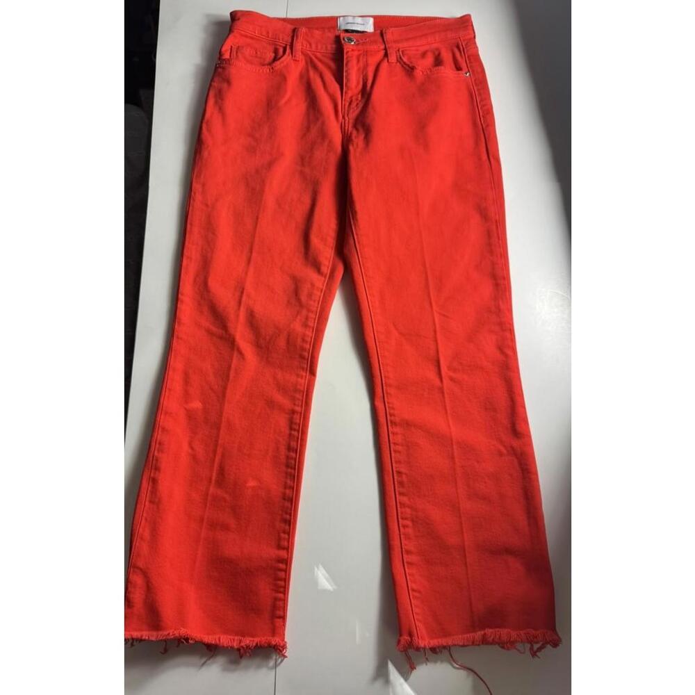Current/Elliot Red Fringe Women's Jeans Pants Size 28